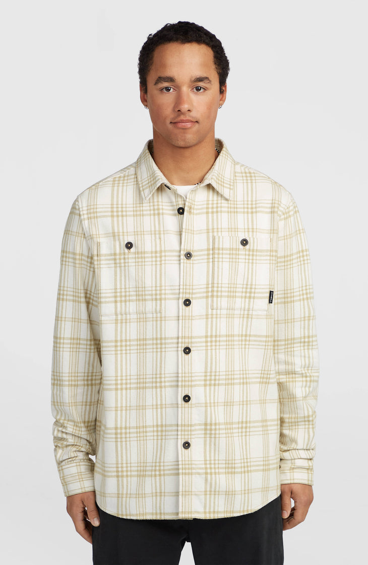 Must-Have Flannel Shirt | Beige Big Check Plaid