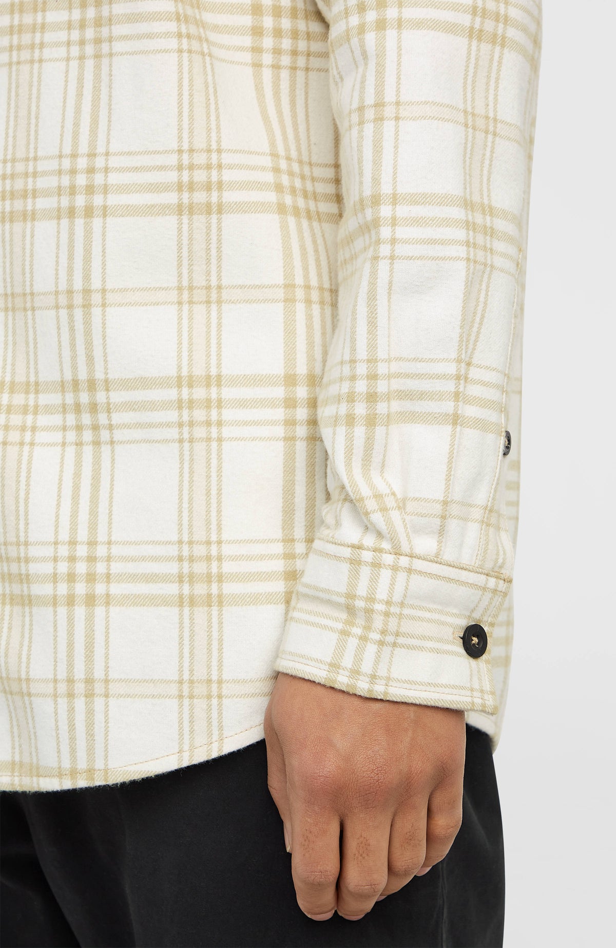Must-Have Flannel Shirt | Beige Big Check Plaid