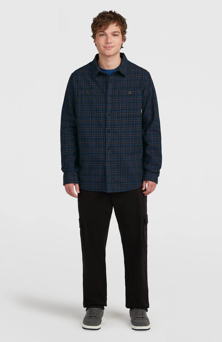 Must-Have Flannel Shirt | Black Mini Check Plaid
