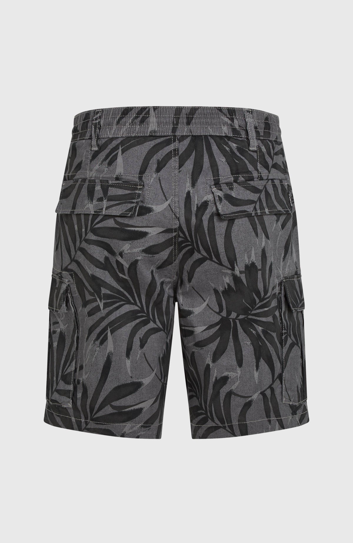 Essentials Cargo Shorts | Black Dipped Leaves