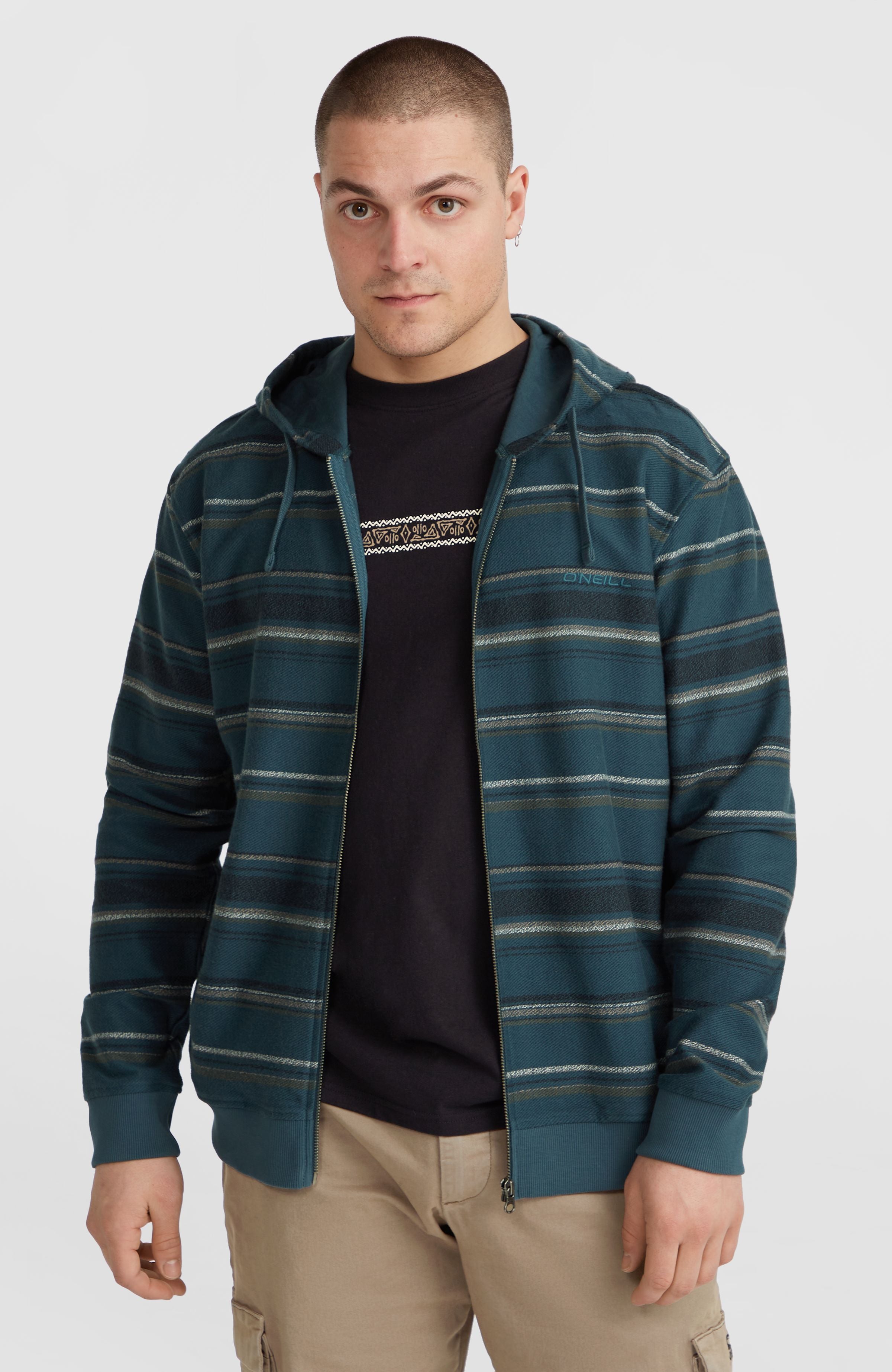 Bavaro Full-Zip Hoodie | Blue Ikat Stripe – O'Neill