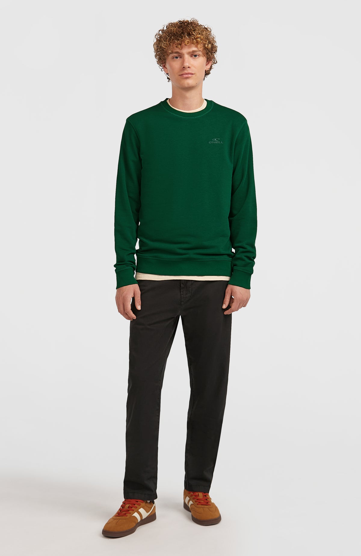 Small Logo Crew Sweatshirt | Emerald Envy