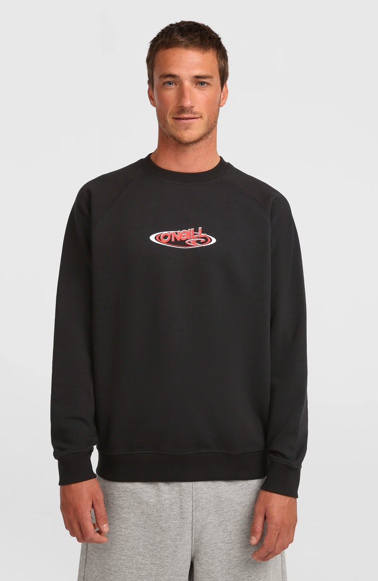 Essentials 90s Logo Crew Sweatshirt | Black Out Essentials 90s Logo Crew Sweatshirt | Black Out