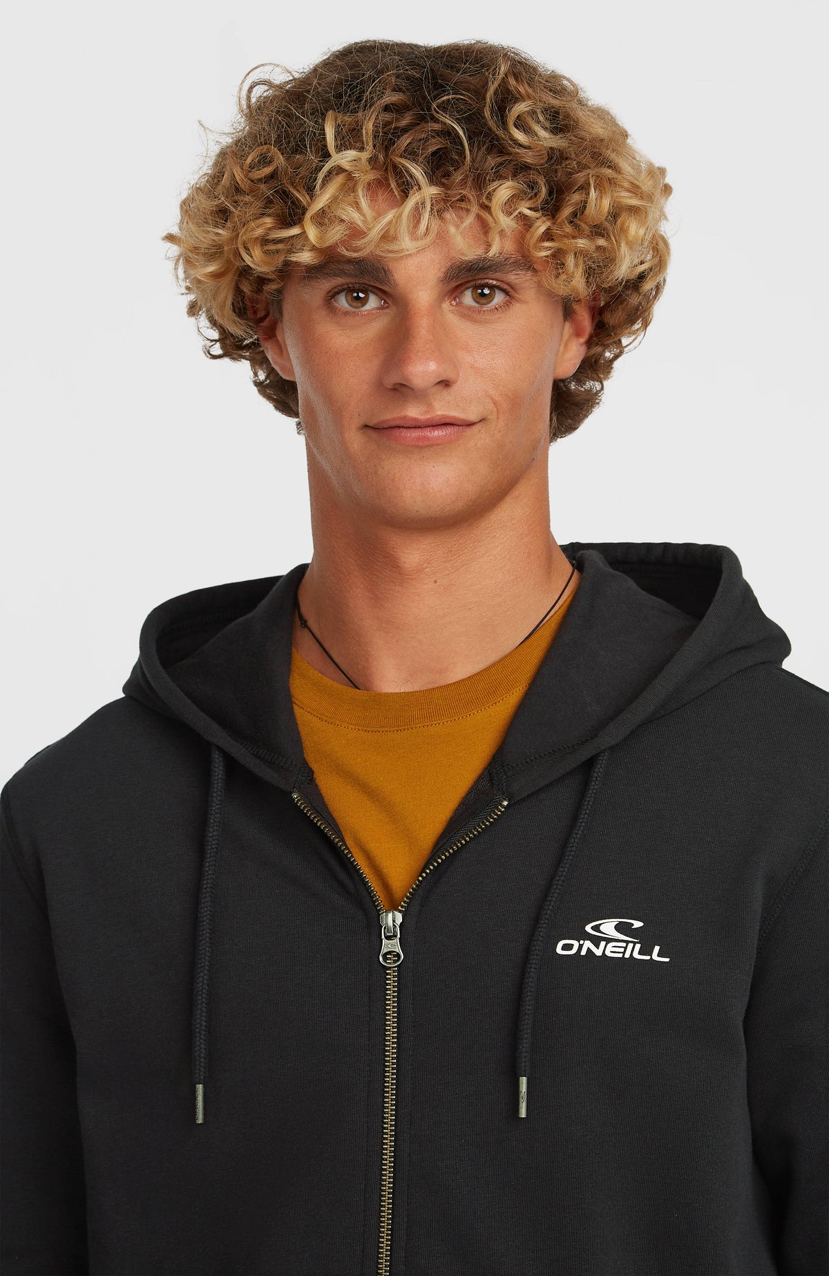 Small Logo Full-Zip Hoodie | Black Out