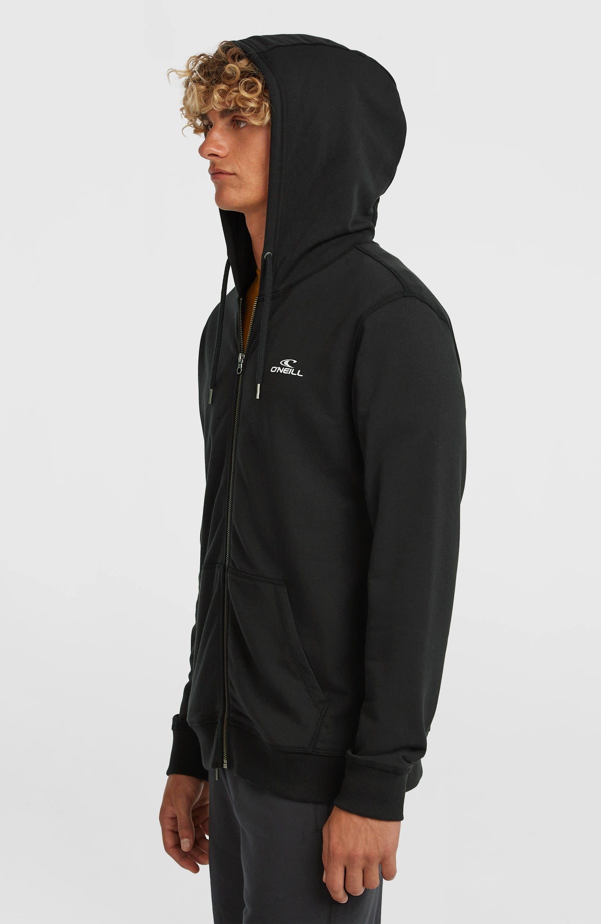 Small Logo Full-Zip Hoodie | Black Out