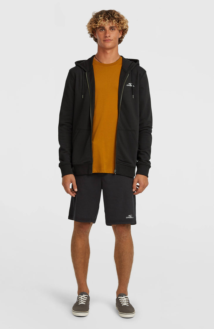 Small Logo Full-Zip Hoodie | Black Out
