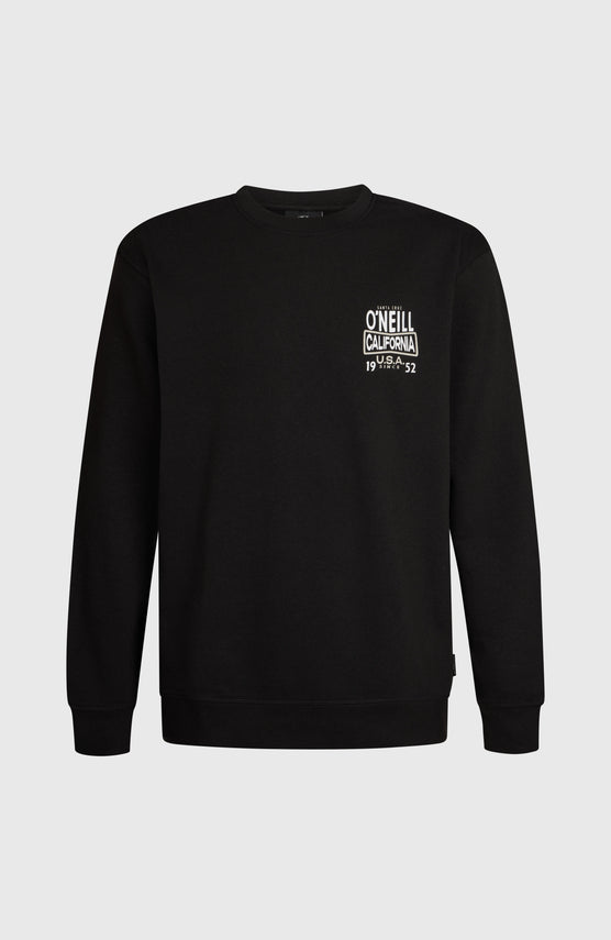 O'Neill Small Logo Crew Sweatshirt | Black Out