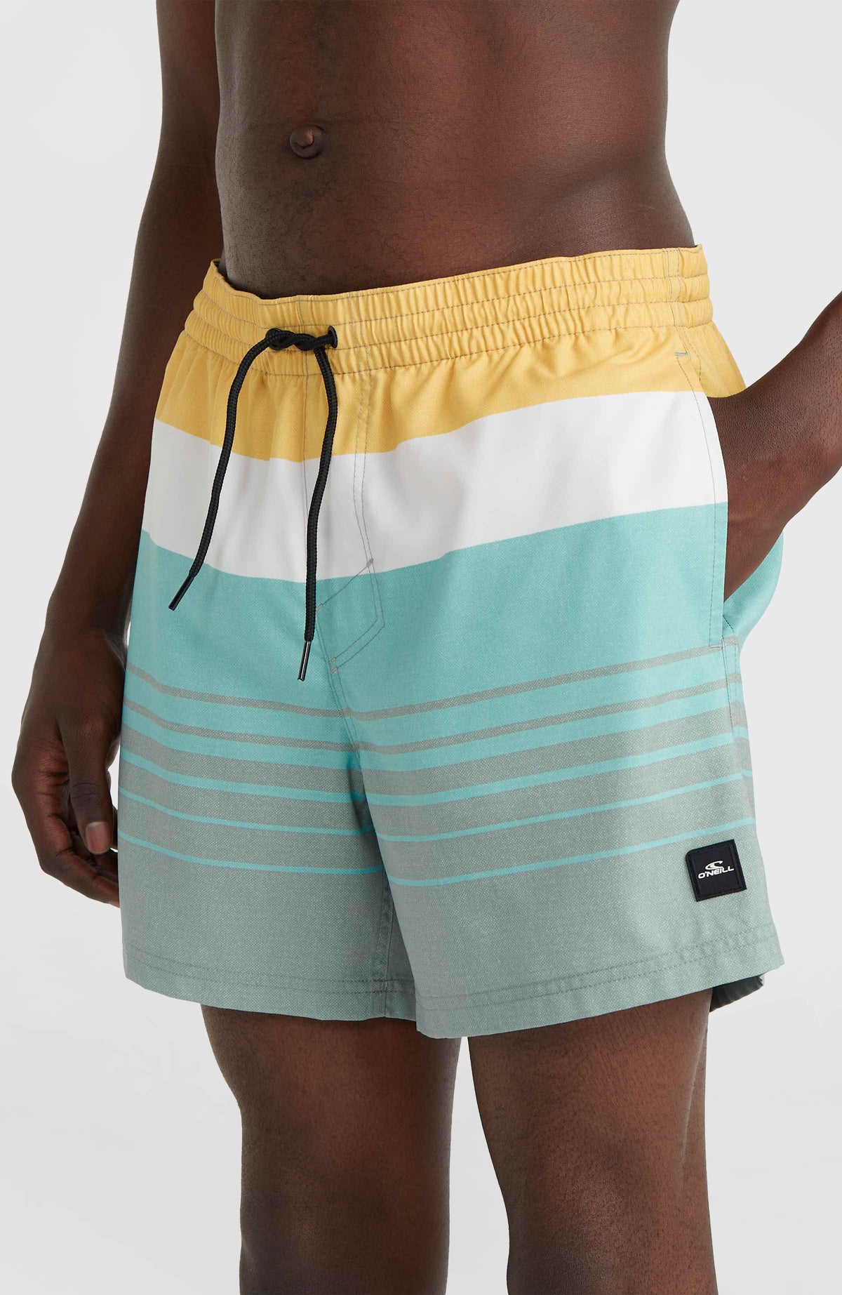 Mix and Match Cali Print 15'' Swim Shorts | Green Mix&Match Panel Print