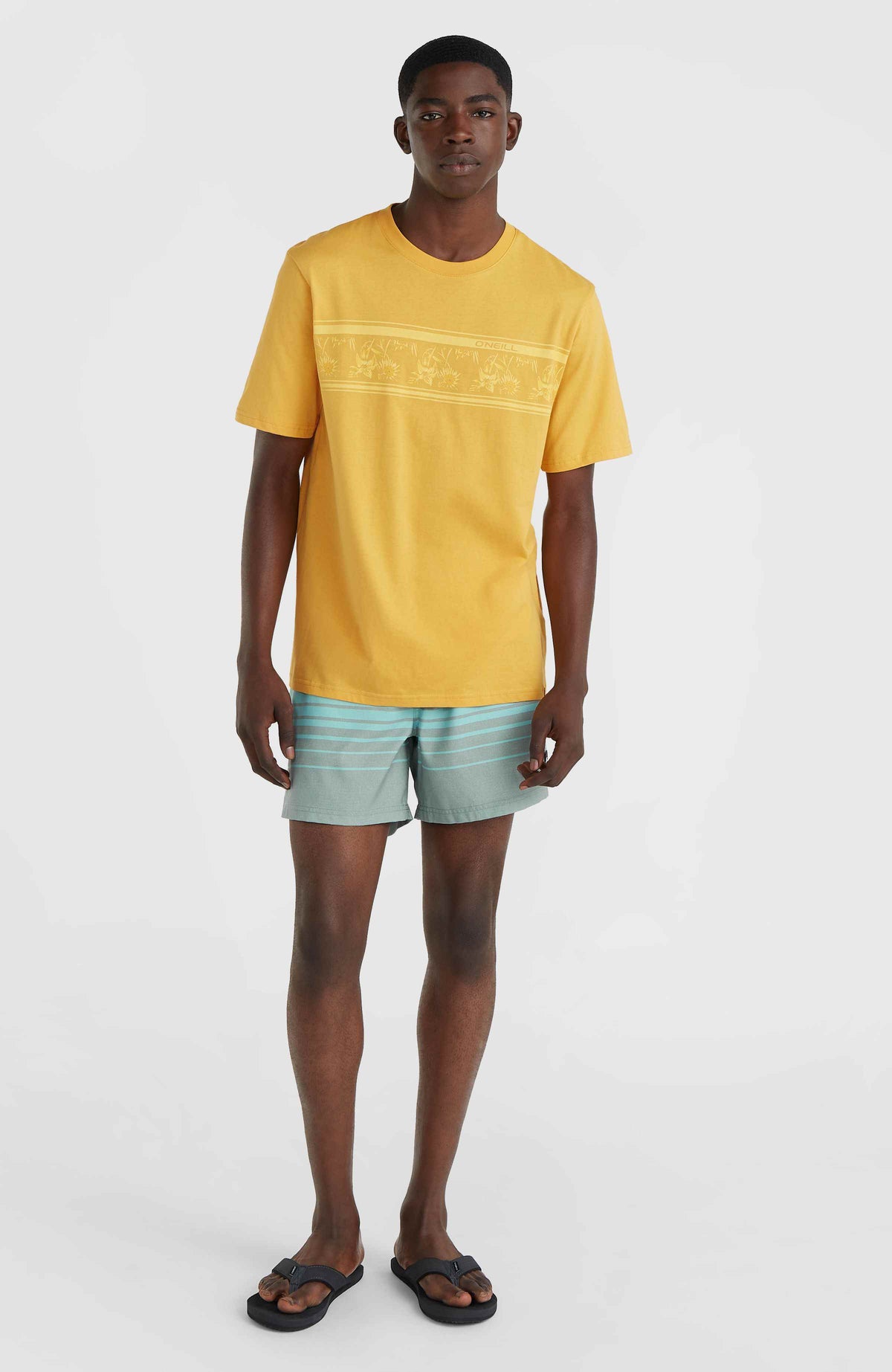 Mix and Match Cali Print 15'' Swim Shorts | Green Mix&Match Panel Print