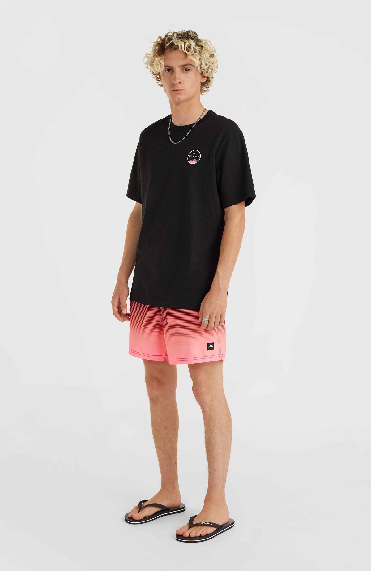 Jack O'Neill Cali Gradient 15'' Swim Shorts | Black Simple Gradient Panel
