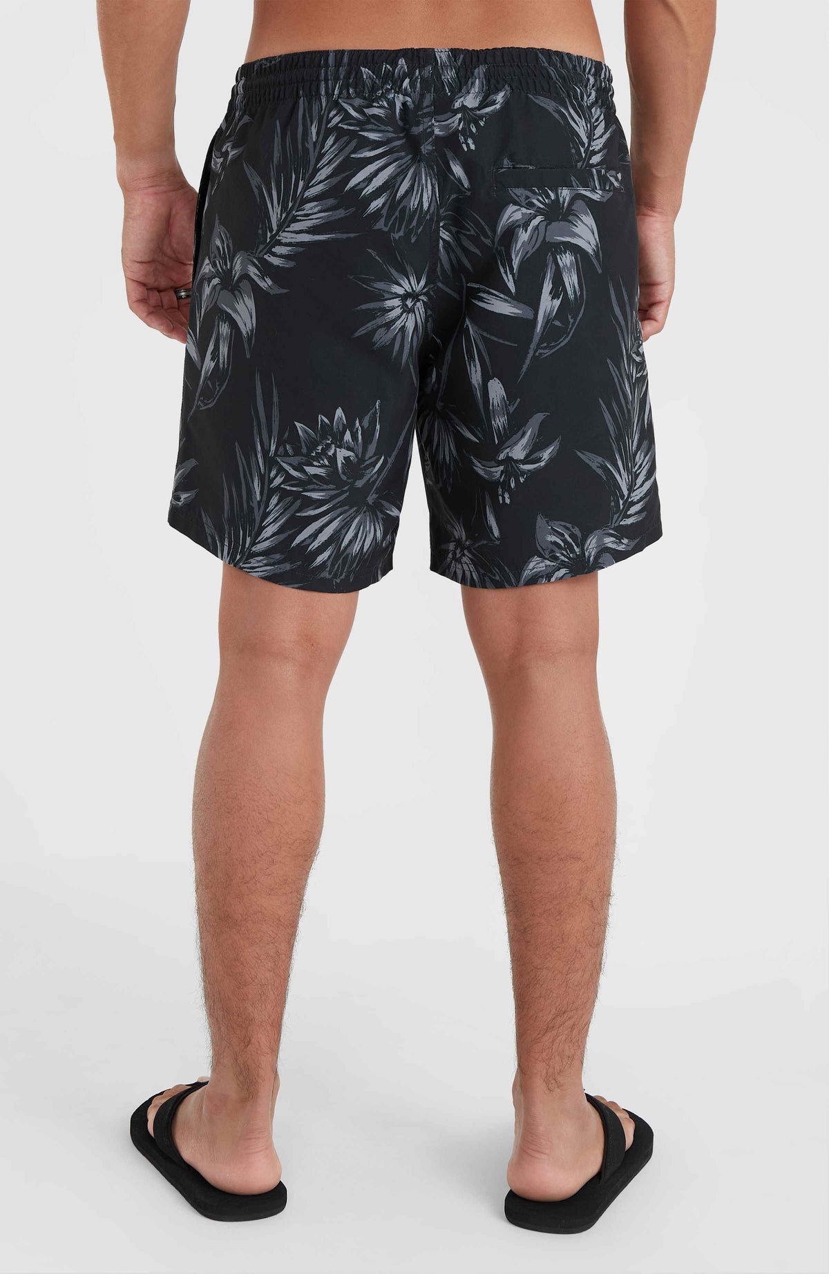 Mix and Match Cali 16'' Swim Shorts | Black Tonal Tropican