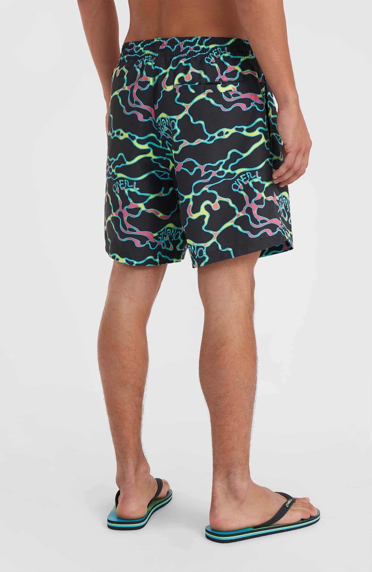 Jack O'Neill Cali Crazy 16'' Swim Shorts | Black Ocean View