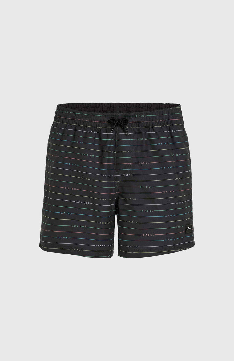 Jack O'Neill Cali First 15'' Swim Shorts | Black First Name Stripe Jack O'Neill Cali First 15'' Swim Shorts | Black First Name Stripe