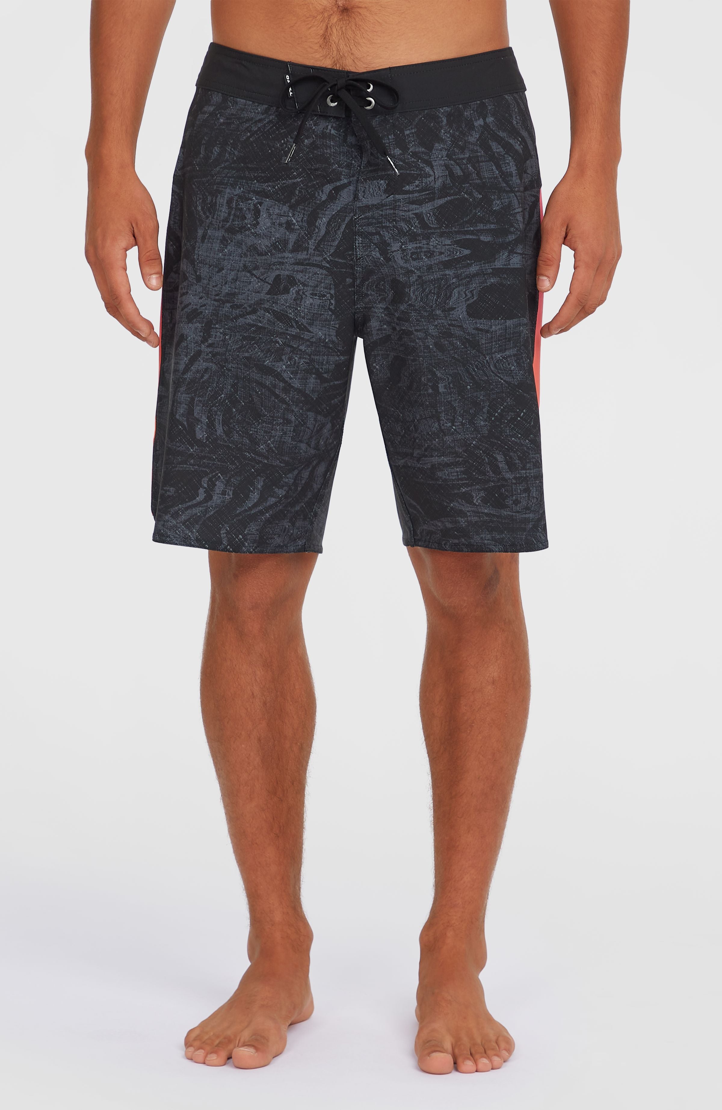 Hyperfreak Tech Panel 19'' Boardshorts | Black Pink/Orange