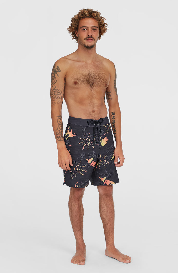 Hyperfreak Mysto Scallop 19'' Boardshorts | Black Mysto Scallop