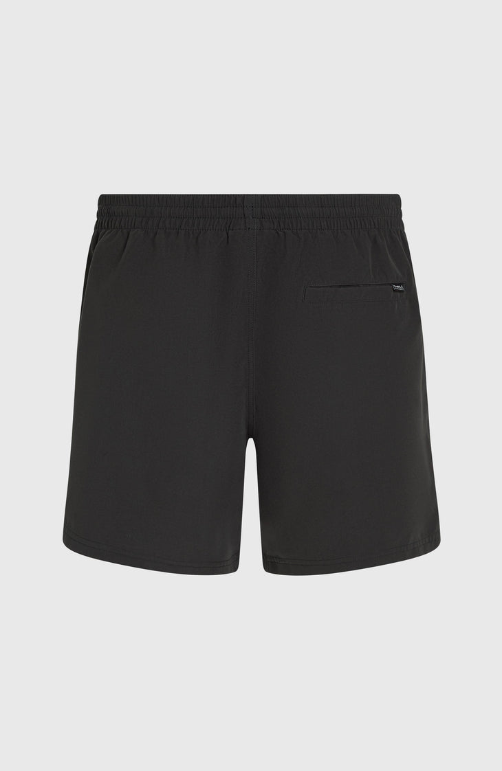 Cali Block 15'' Swim Shorts | Black Dipped Leaves