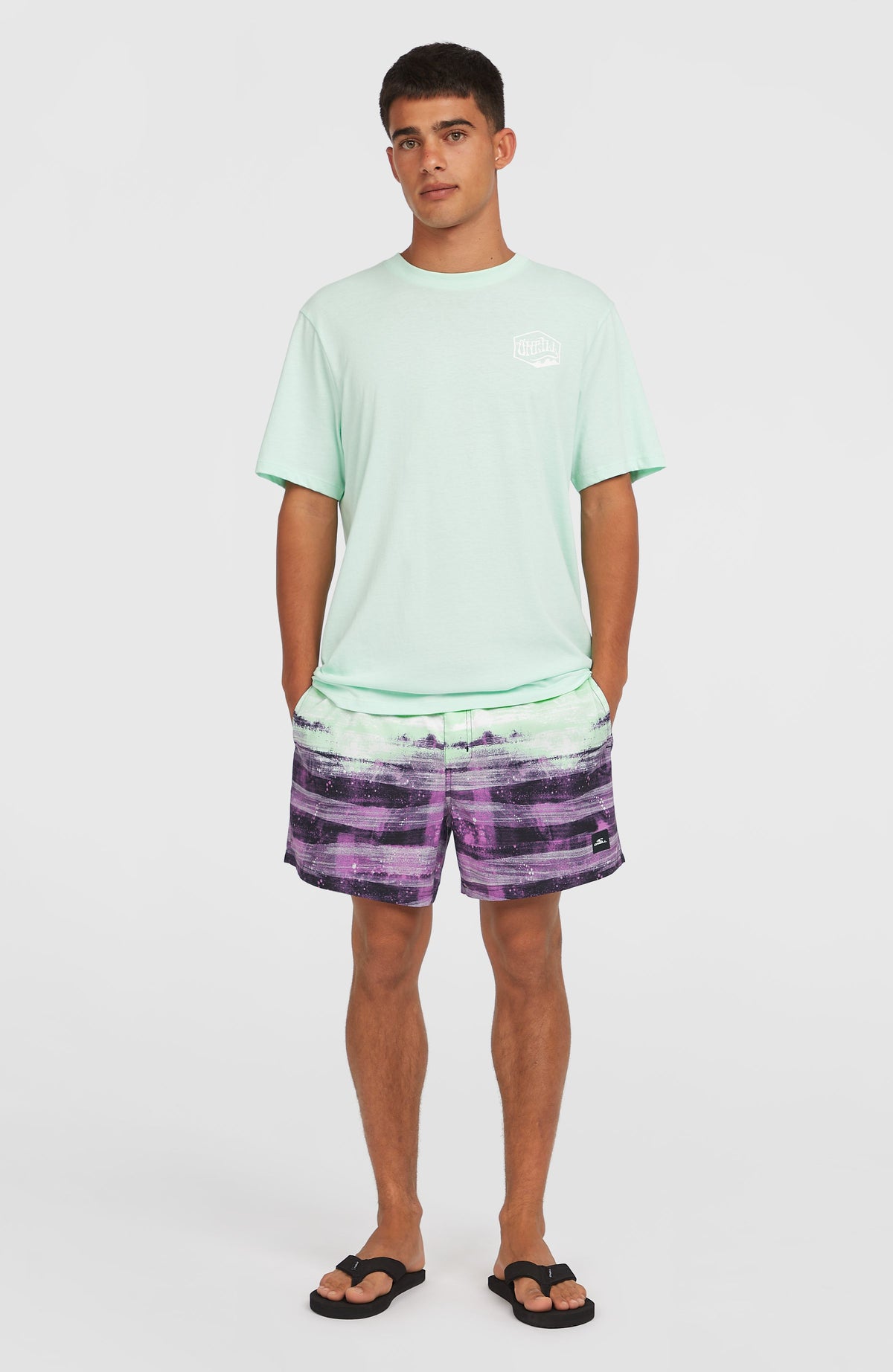 Cali Gradient 15'' Swim Shorts | Purple Melted Texture