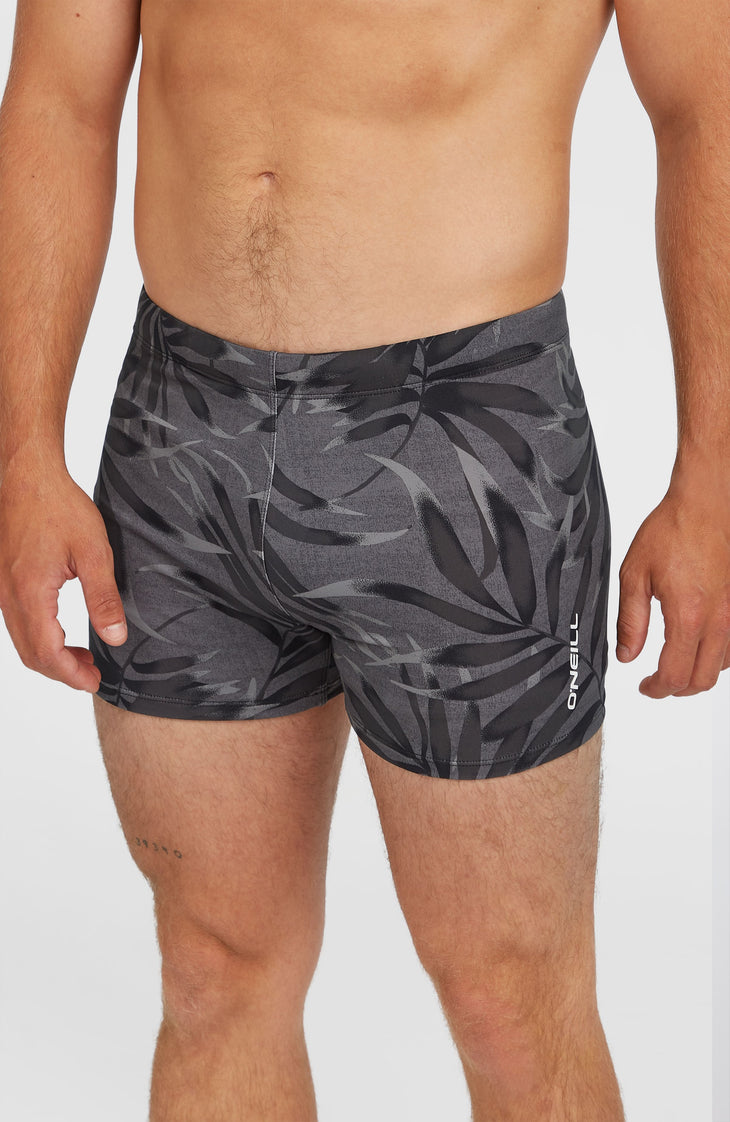 Essentials Floral Racer | Black Dipped Leaves