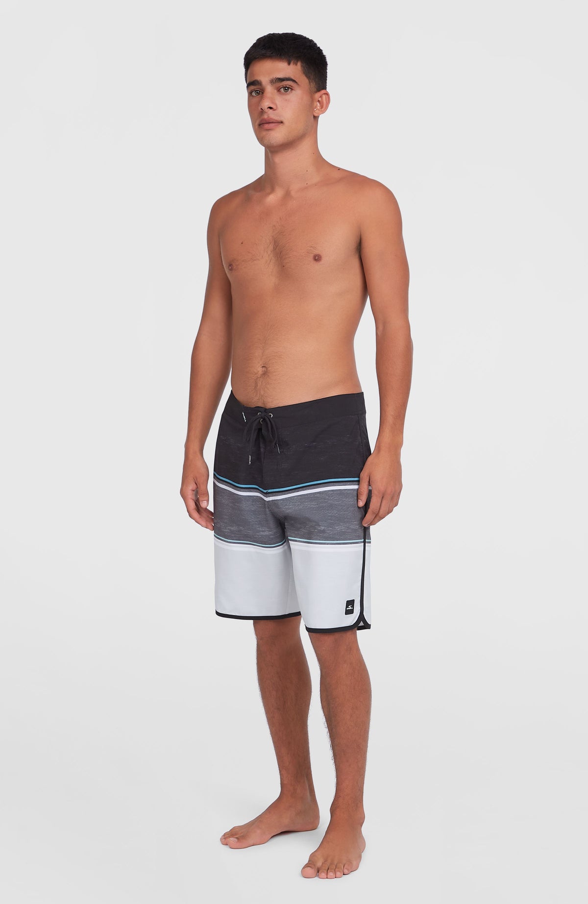 Lennox Scallop 19'' Boardshorts | Black Out Colour Block
