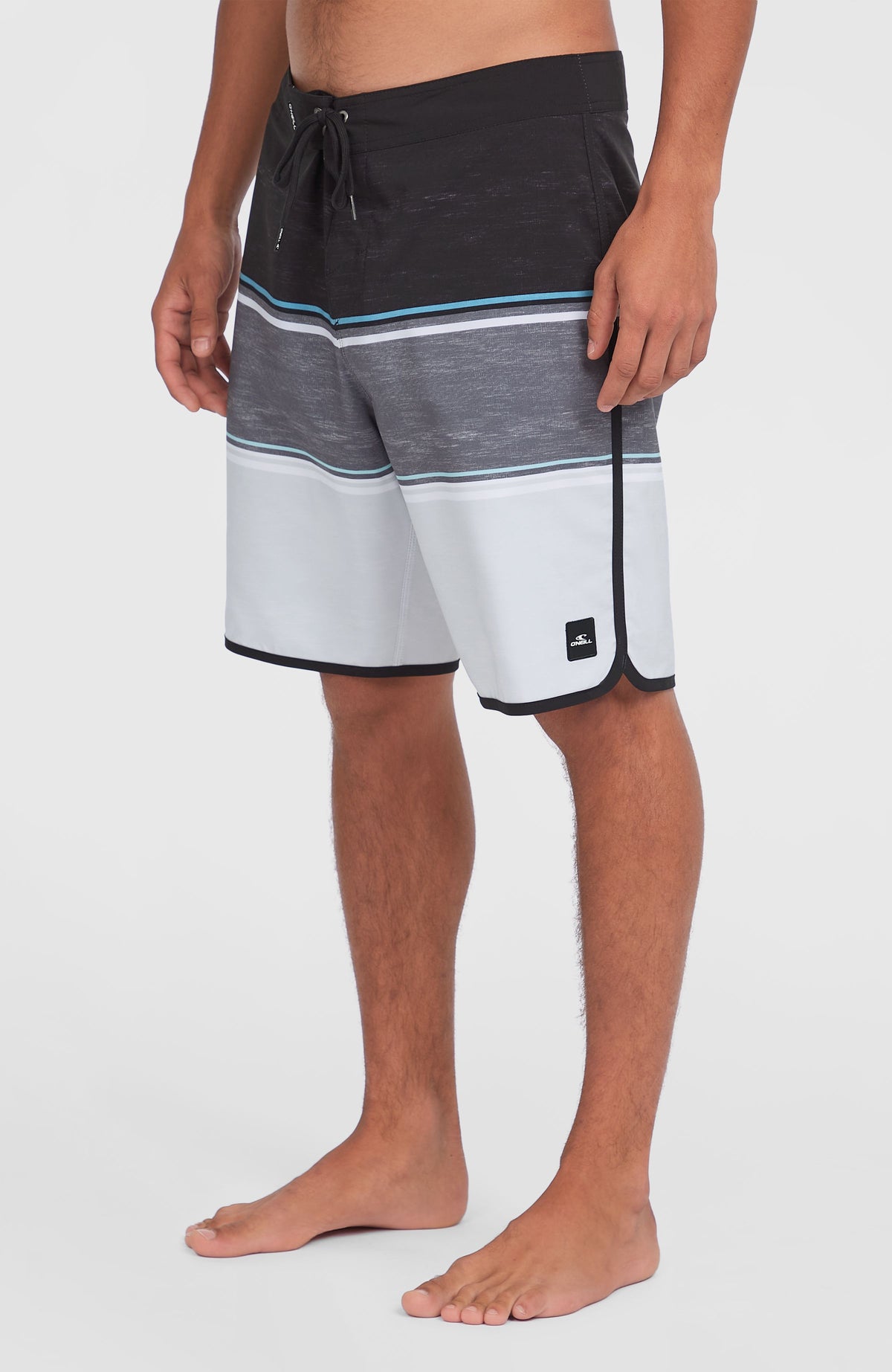 Lennox Scallop 19'' Boardshorts | Black Out Colour Block