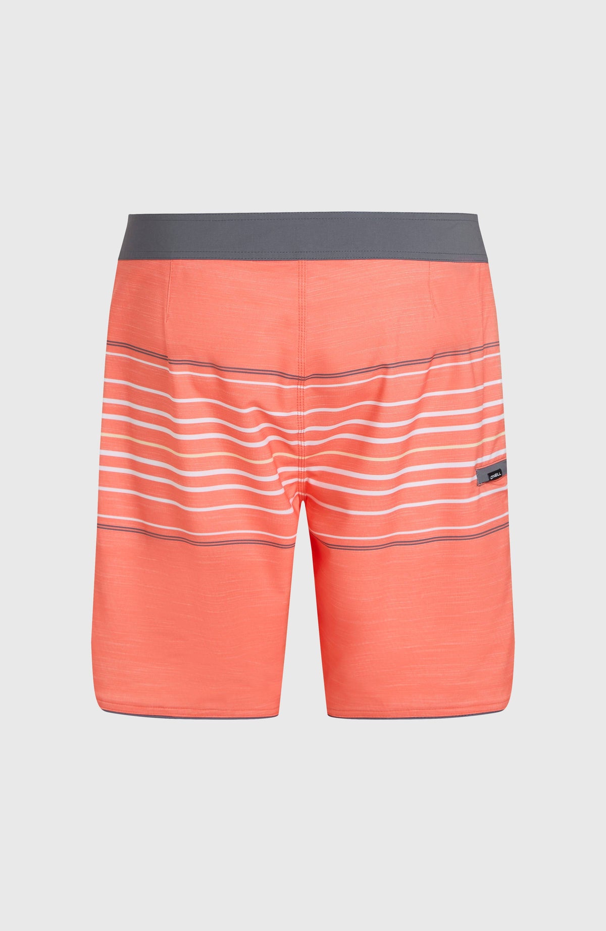 Hyperfreak Heat Stripe Scallop 18'' Boardshorts | Peach Echo Heat Stripe