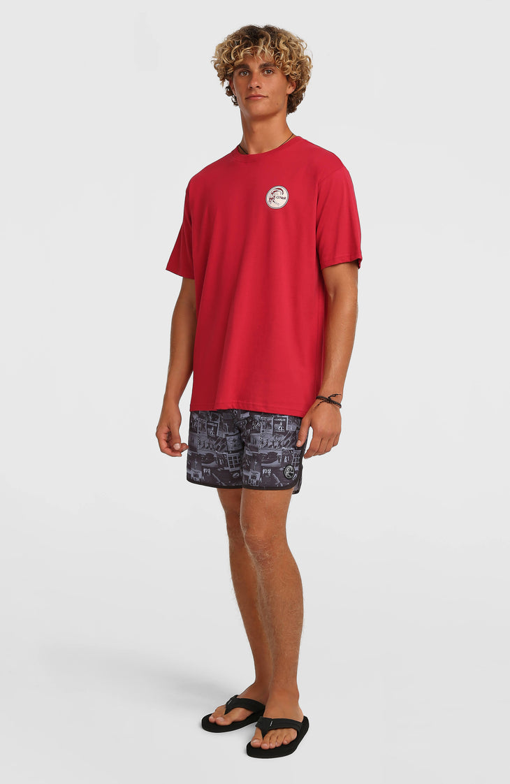 O'Riginals Scallop 16'' Swimshorts | Black Out Heritage AOP