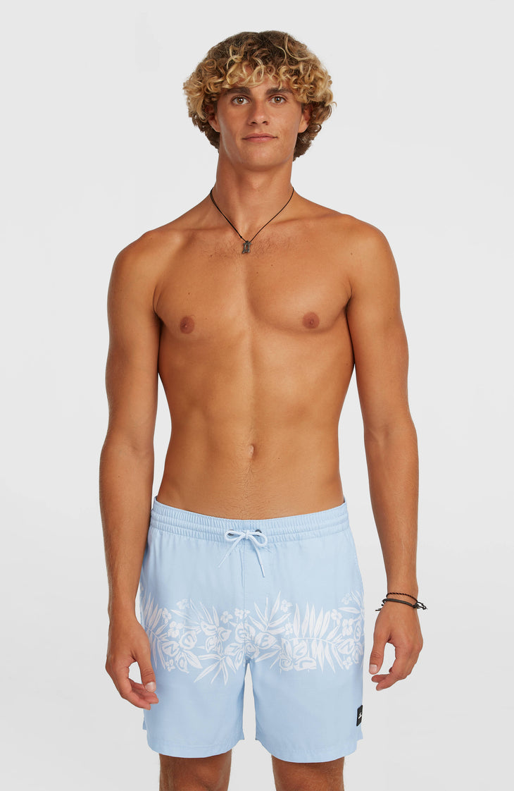 O'Neill Uni Flower 16'' Swimshorts | Light Blue Tropical Stripe