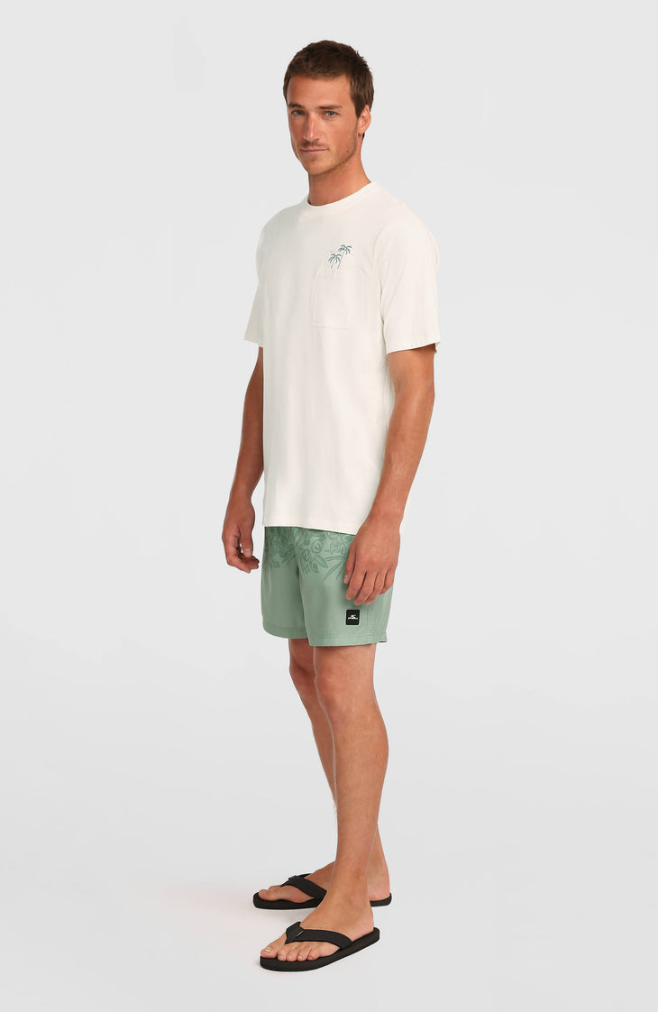 O'Neill Uni Flower 16'' Swimshorts | Green Tropical Stripe
