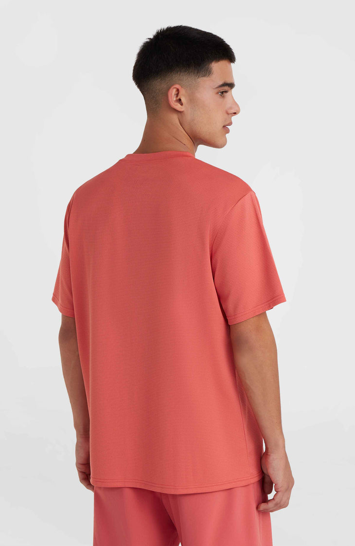 O’Neill Hybrid Logo Polygiene T-Shirt | Red Orcher