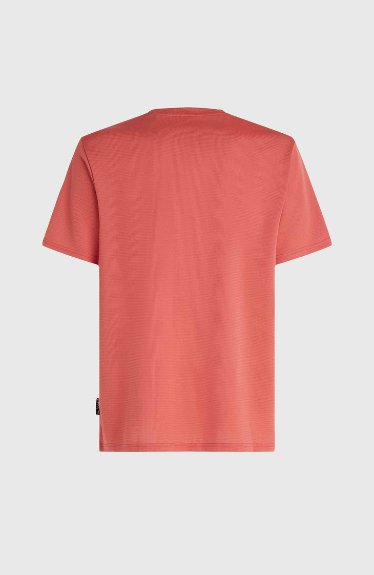 O’Neill Hybrid Logo Polygiene T-Shirt | Red Orcher
