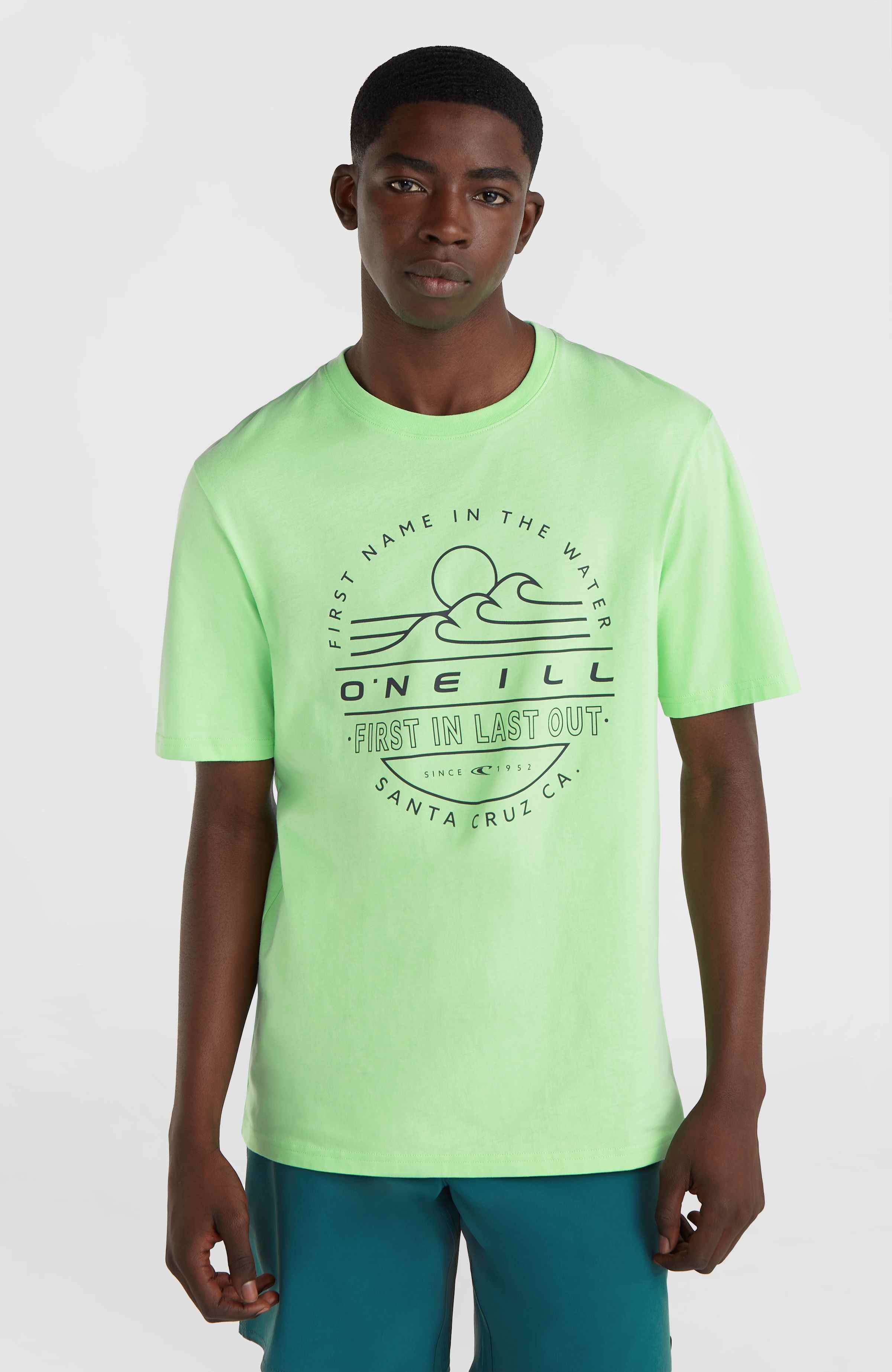 虜　torico / Neon Green Piped Shirt C0250-playera-cr-mc-caballero-
