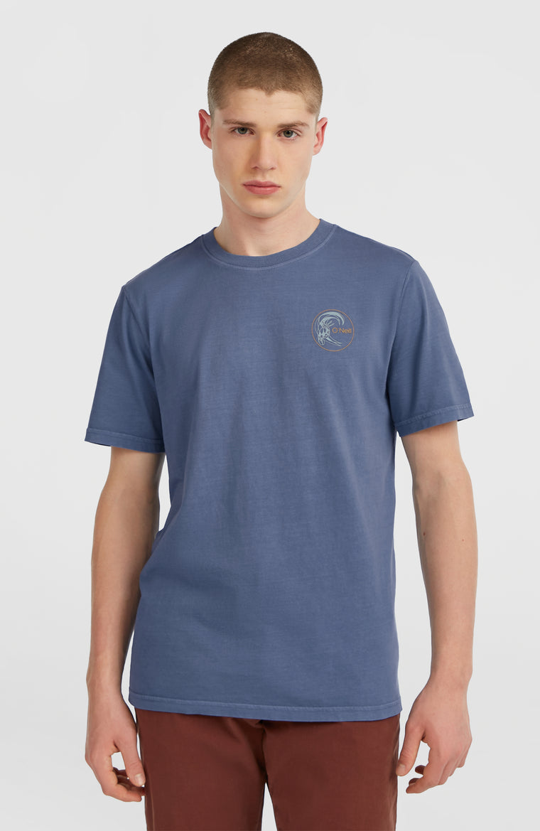 O'Riginals Retro Back-Print T-Shirt | Mozart Blue O'Riginals Retro Back-Print T-Shirt | Mozart Blue