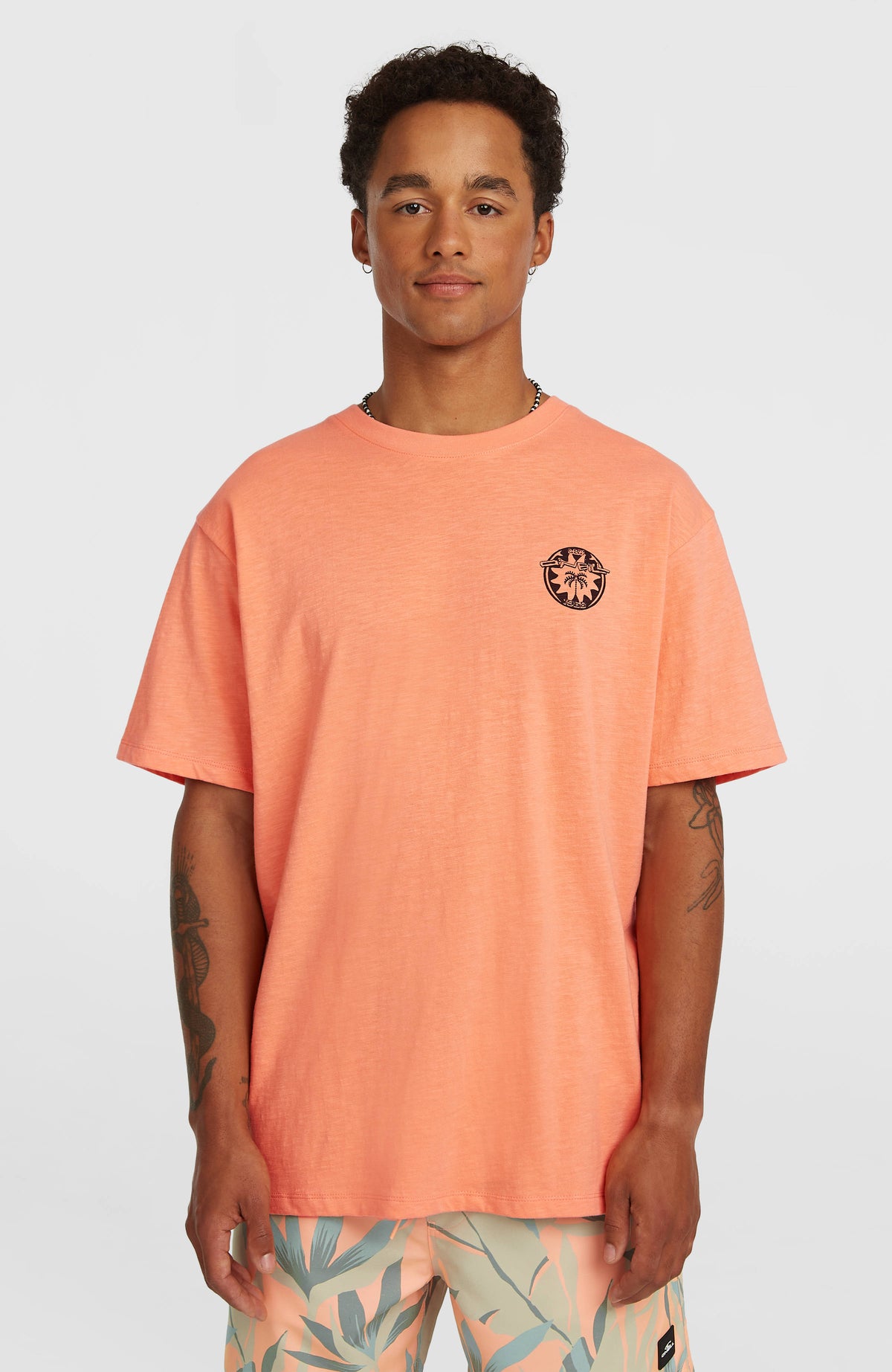 O’Neill Slub Back Print T-Shirt | Funky Peach