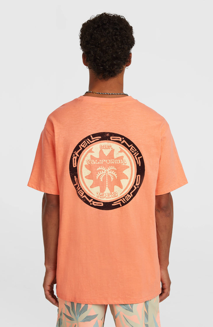 O’Neill Slub Back Print T-Shirt | Funky Peach