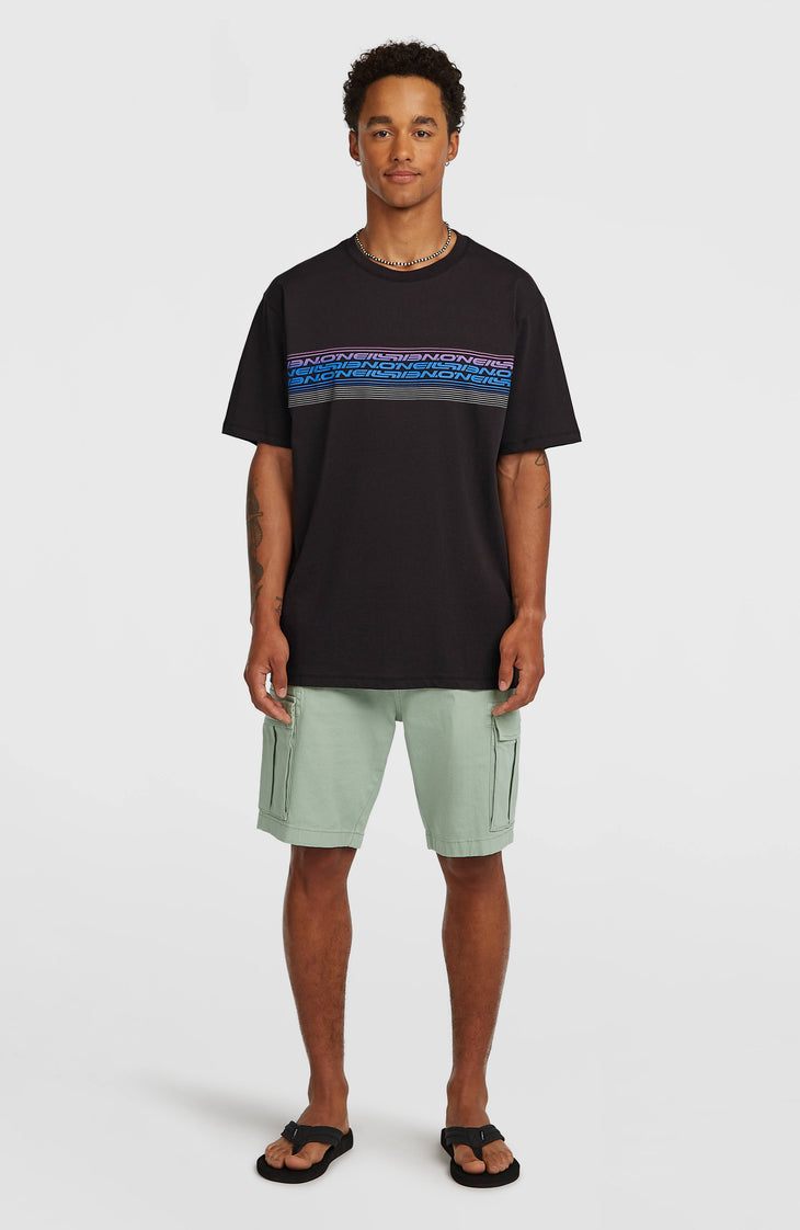O’Neill Logo Stripe T-Shirt | Black Out