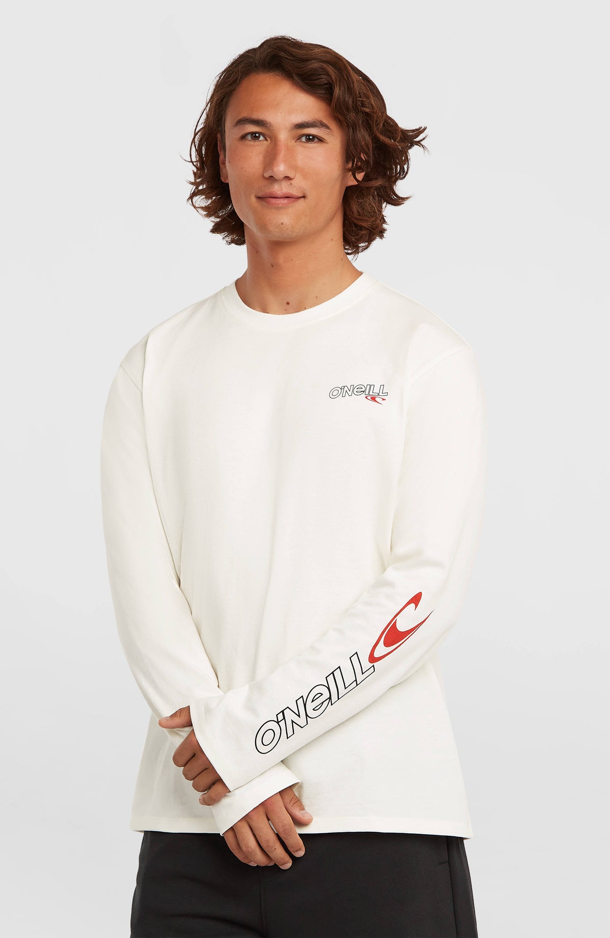 Essentials 90s Logo Long-Sleeve T-Shirt | Snow White