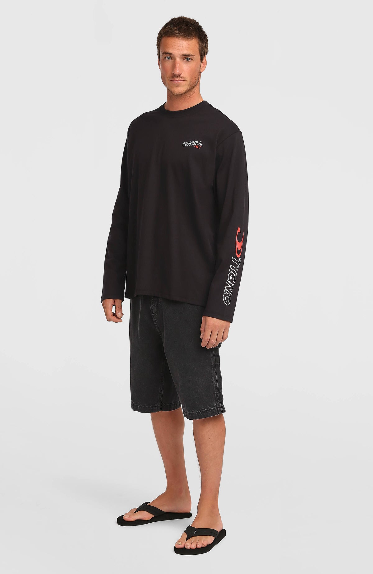 Essentials 90s Logo Long-Sleeve T-Shirt | Black Out