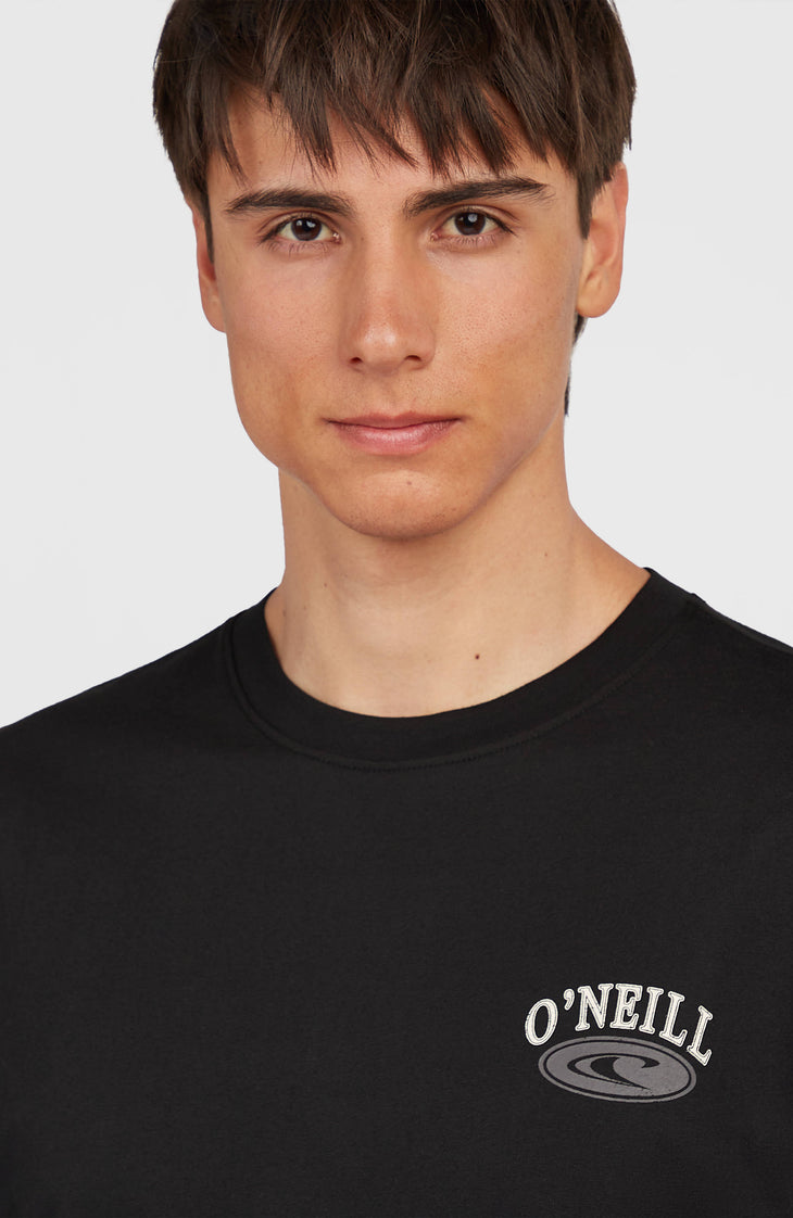 Muir Chest Print T-Shirt | Black Out