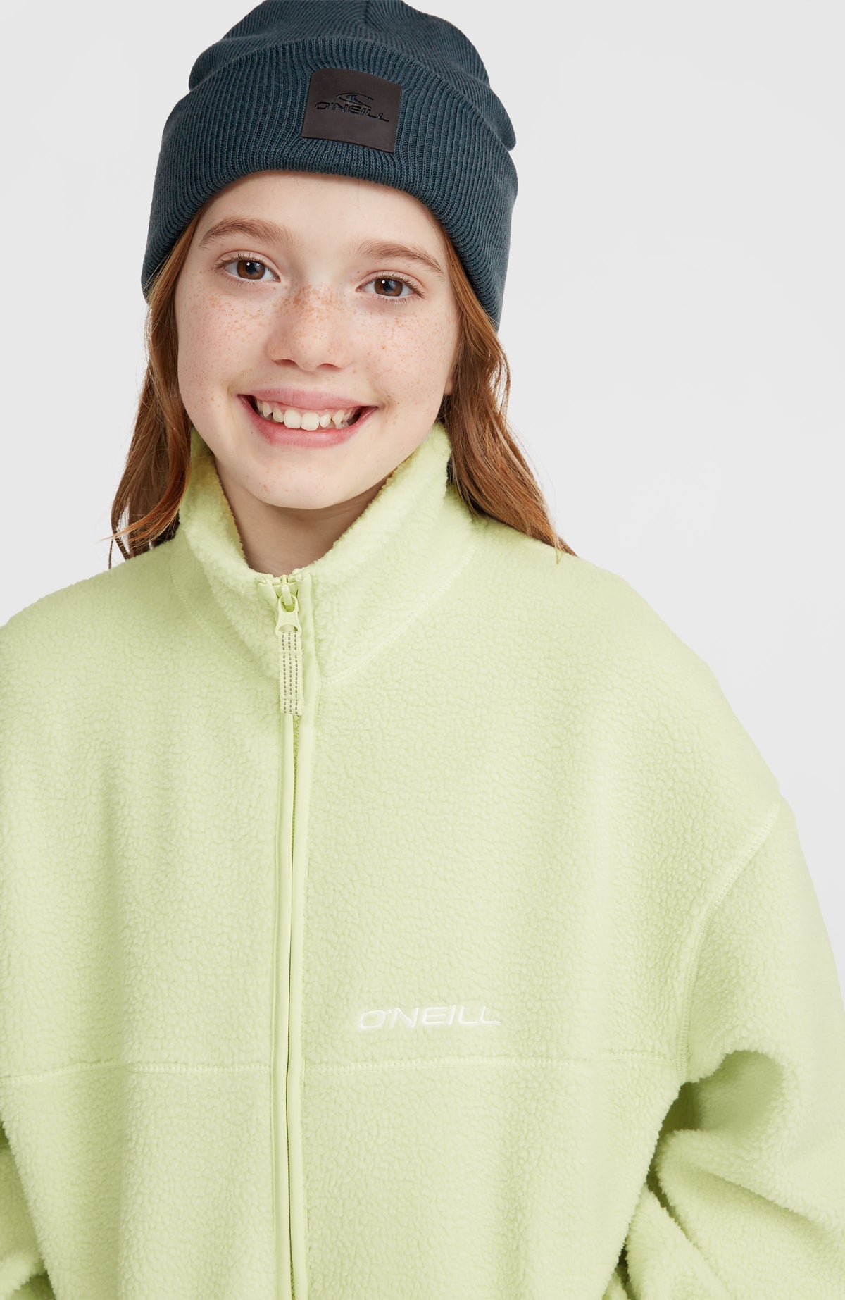 High-Pile Full-Zip Fleece | Lime Wash