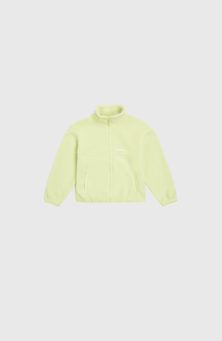 High-Pile Full-Zip Fleece | Lime Wash