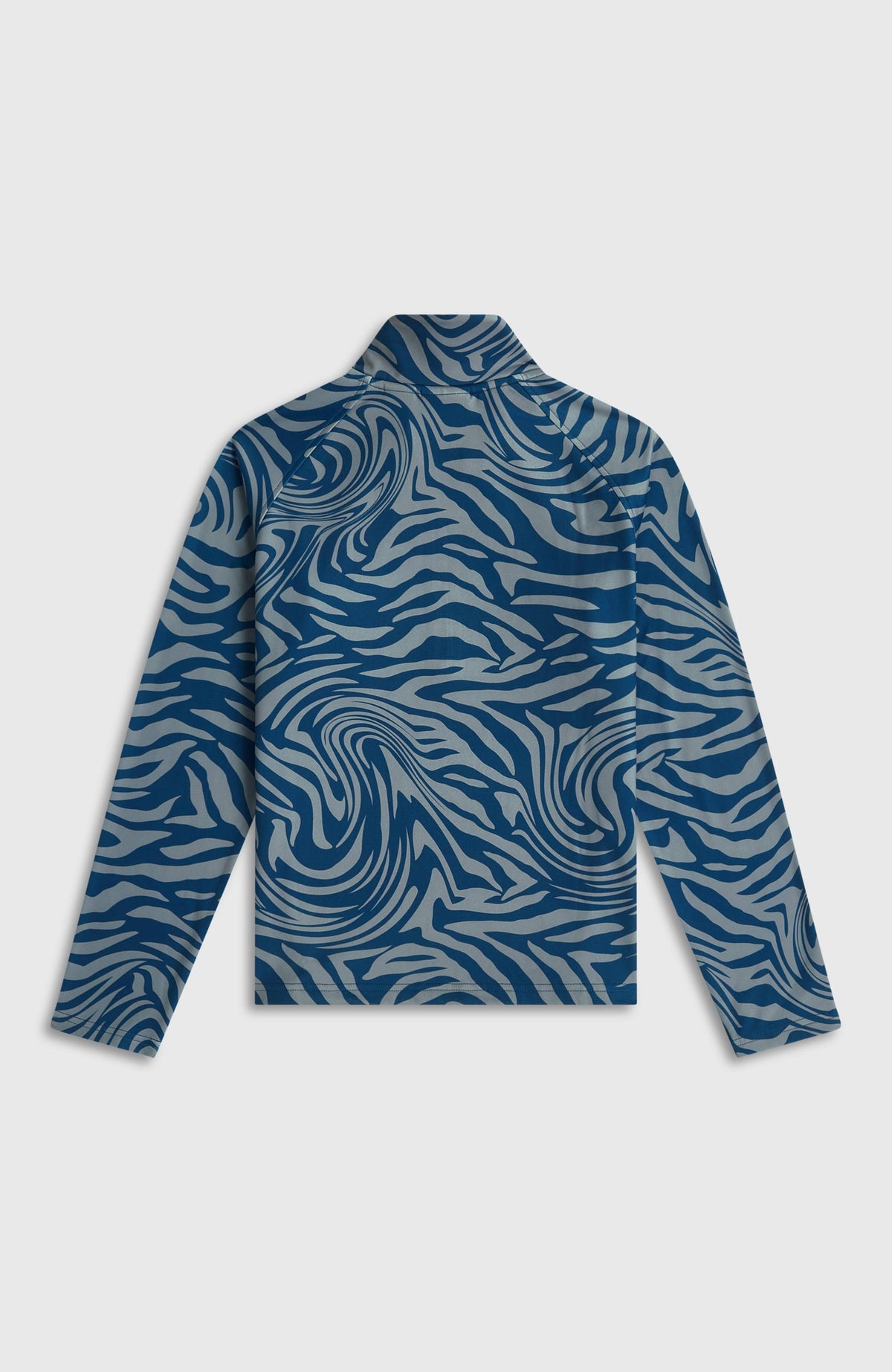 FWC'Cruz Printed Half-Zip Fleece | Blue Swirl Zebra