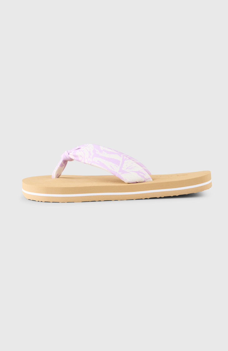 Ditsy Sun Sandals | Purple Island Sky