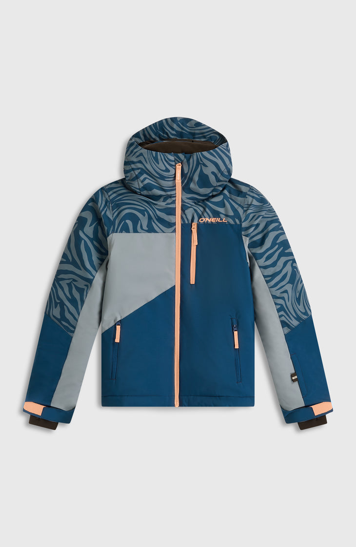FWC'Cruz Triple Snow Jacket | Blue Swirl Zebra