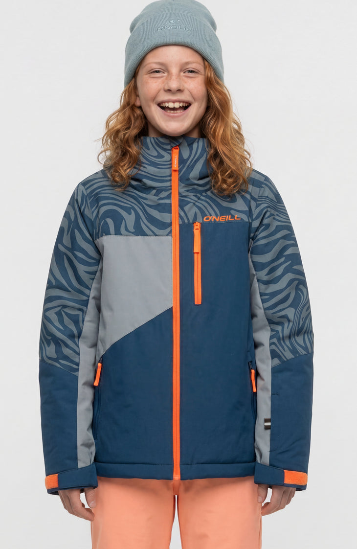 FWC'Cruz Triple Snow Jacket | Blue Swirl Zebra