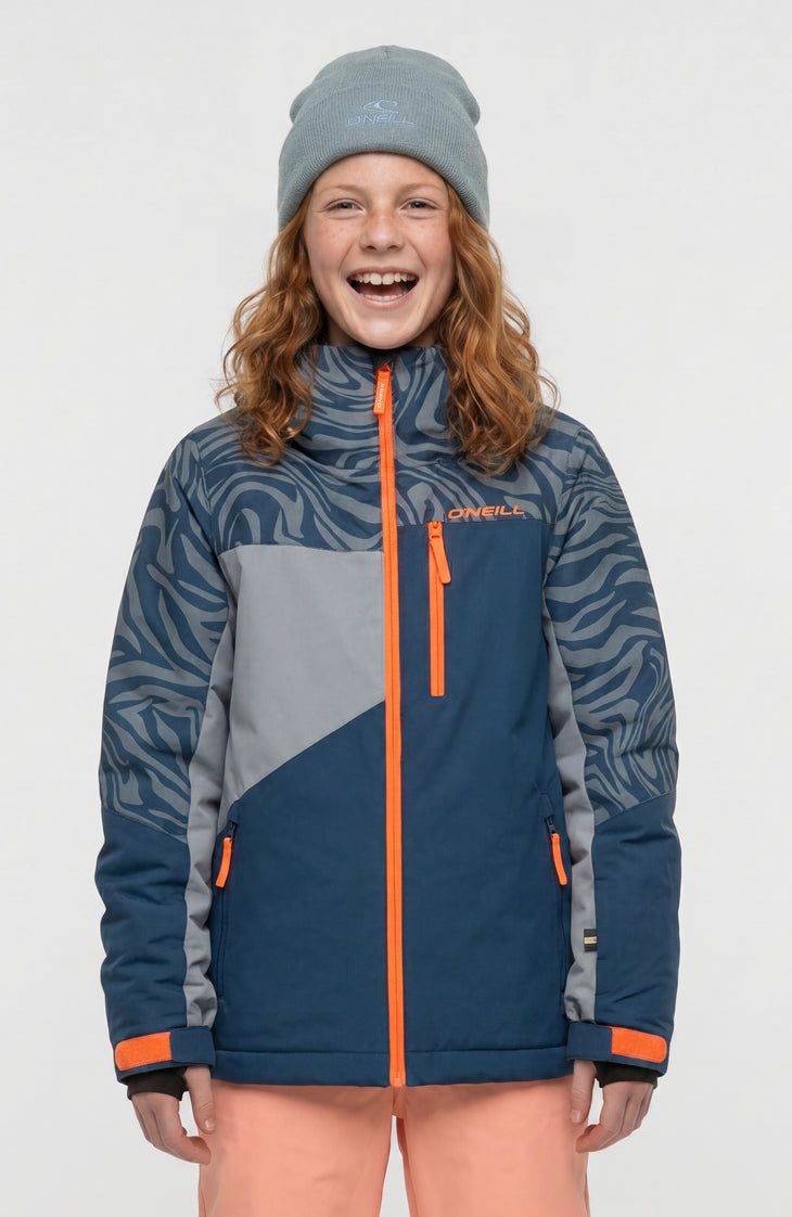 FWC'Cruz Triple Snow Jacket | Blue Swirl Zebra