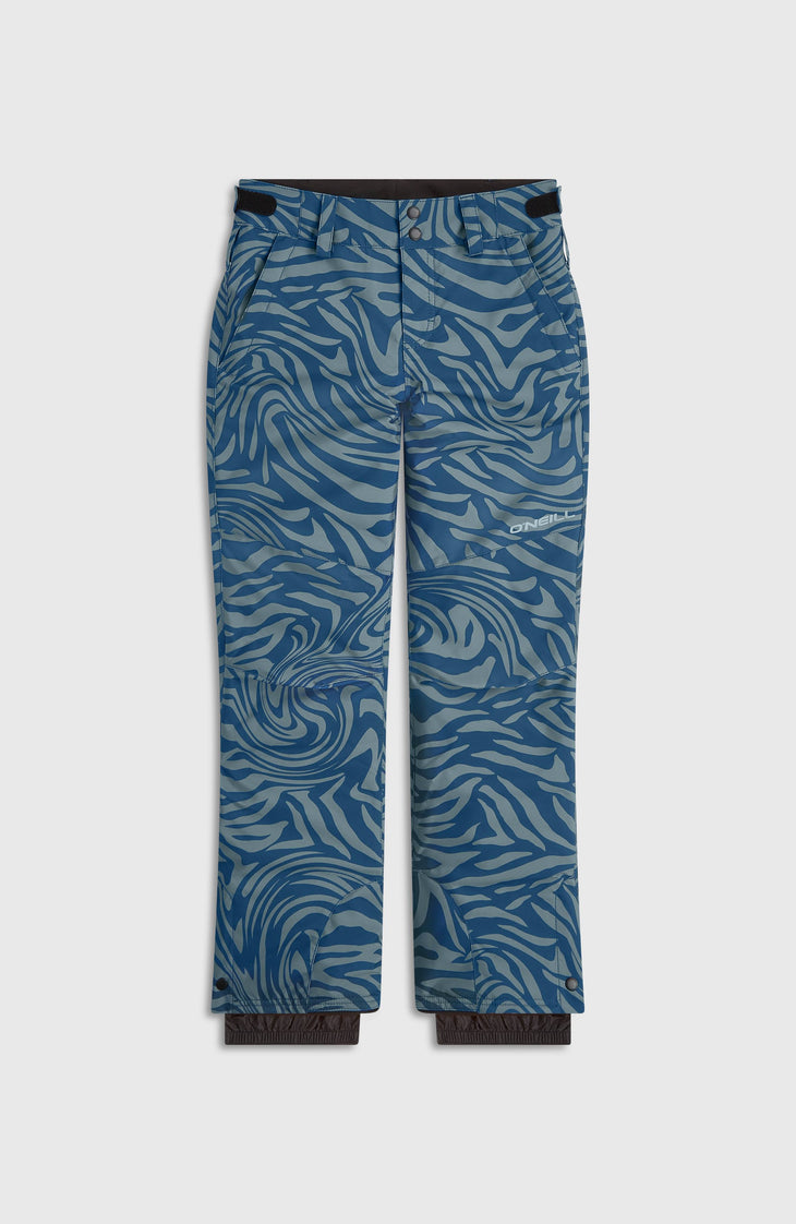 FWC'Cruz Snow Pants | Blue Swirl Zebra