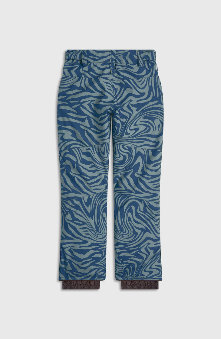 FWC'Cruz Snow Pants | Blue Swirl Zebra