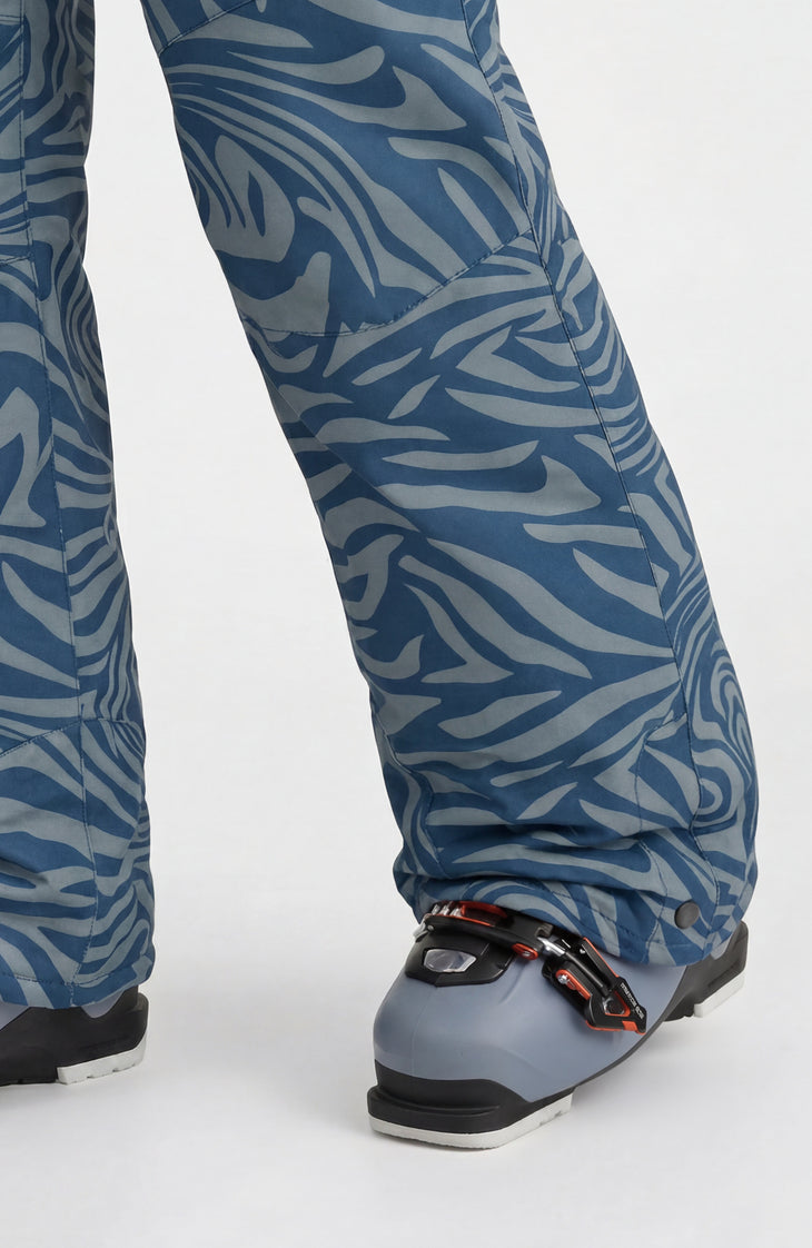 FWC'Cruz Snow Pants | Blue Swirl Zebra