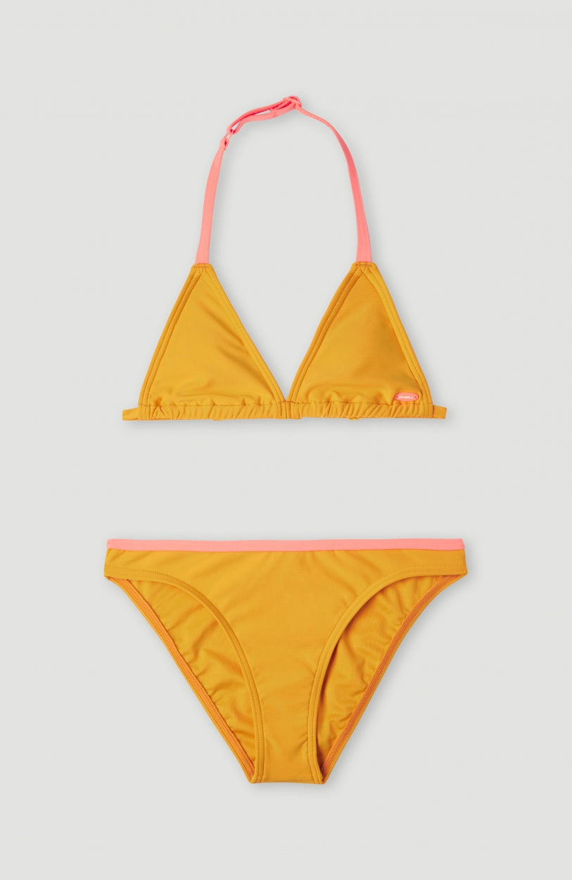 Essentials Triangle Bikini Set | Old Gold