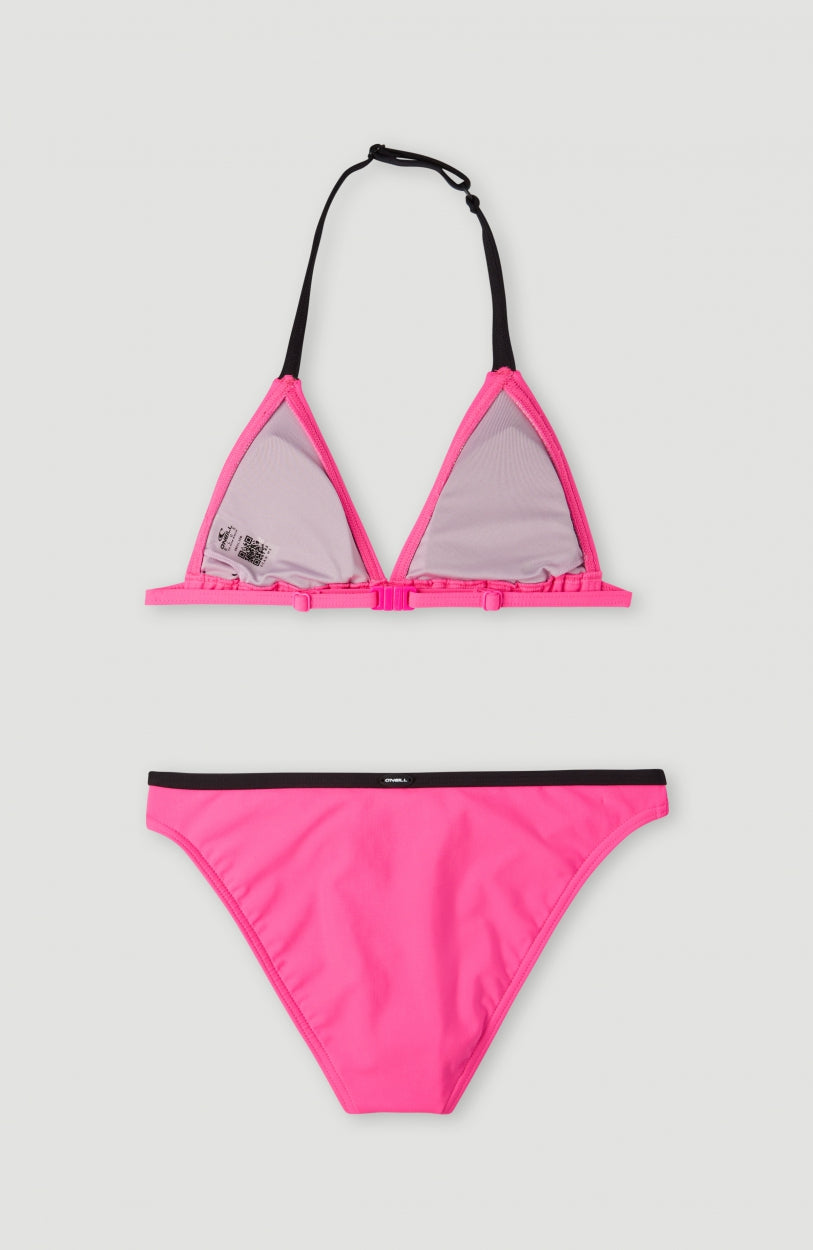Essentials Triangle Bikini Set Rosa Shocking